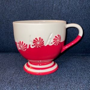 Starbucks “Ho Ho Ho” Peppermint Candy Footed Mug